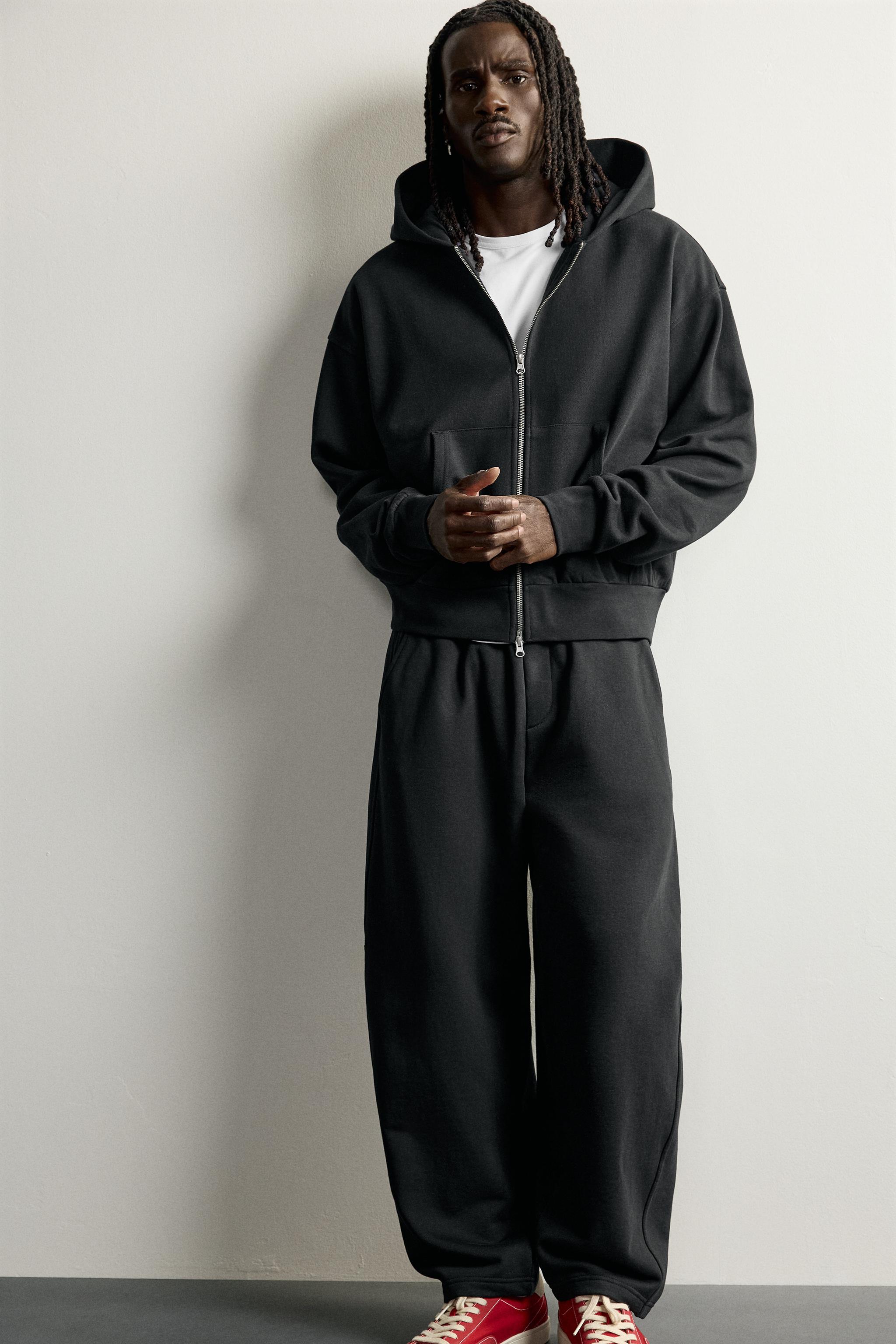 BASIC BOXY FIT ZIP-UP HOODIE